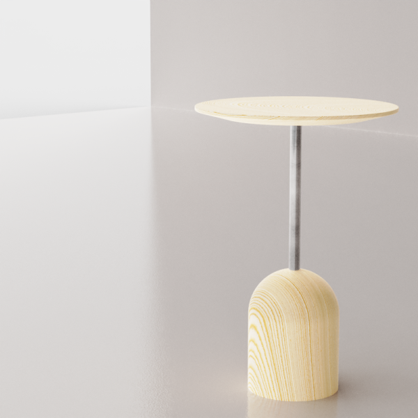 Pedestal end table Image